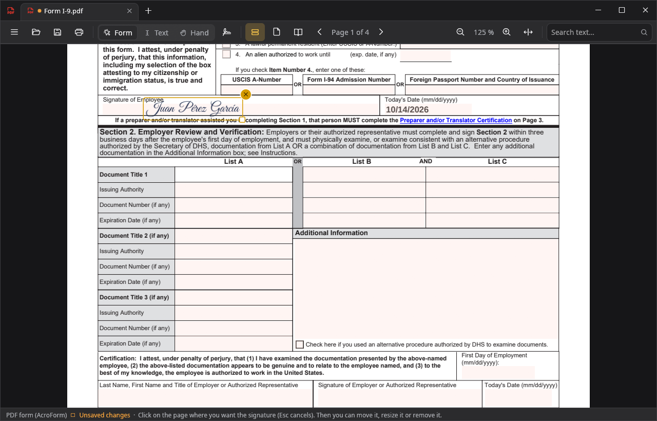 form-pdf-reader: desktop dark signature