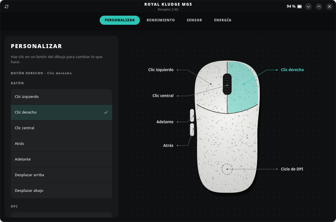open-rk-mg5-control-panel: screenshot